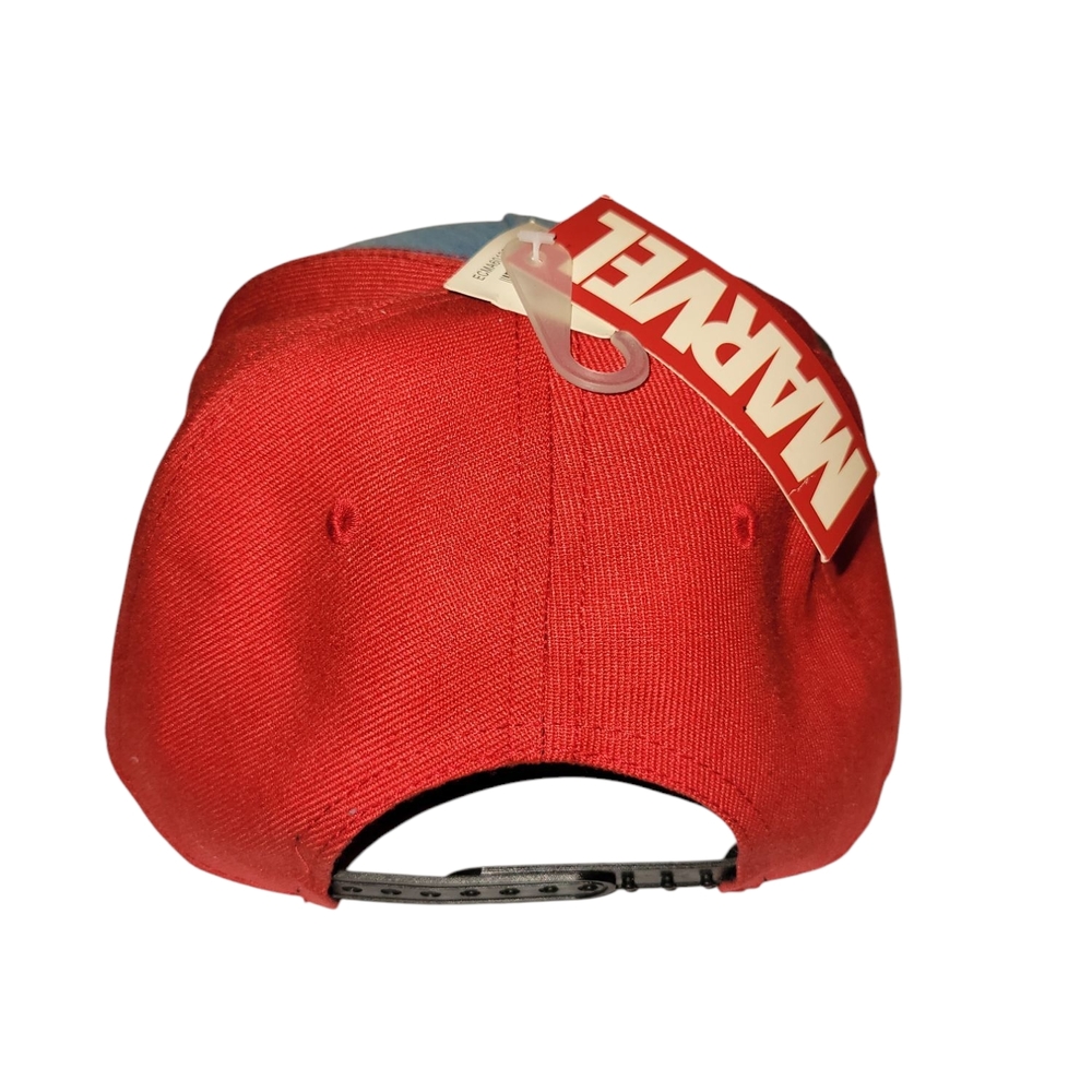 Marvel Red and Black Snapback Hat with Graphic Design - Picture 3 of 3
